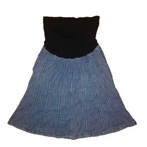 Maternity Denim Skirt • Mimi Maternity